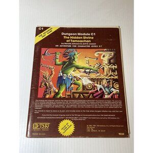 C1 THE HIDDEN SHRINE OF TAMOACHAN 1981 Dungeons & Dragons Module 9032 TSR